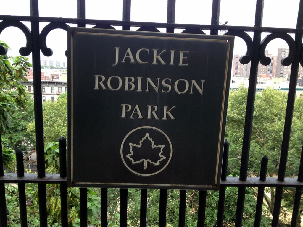 Jackie Robinson Park Sign on Edgecombe Avenue