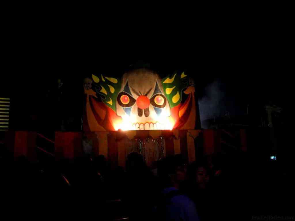 The entrance to one of the haunted mazes.