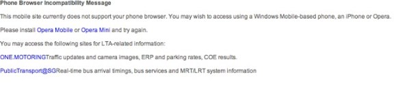 MyTransport.sg standard browser incompatibility message MyTransport.sg standard browser incompatibility message