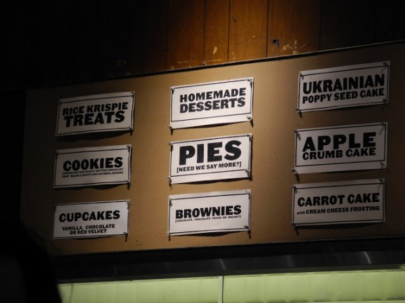 Dessert board at Veselka's