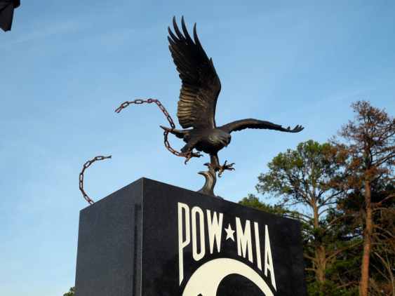 A POW - MIA memorial outside the NIM.