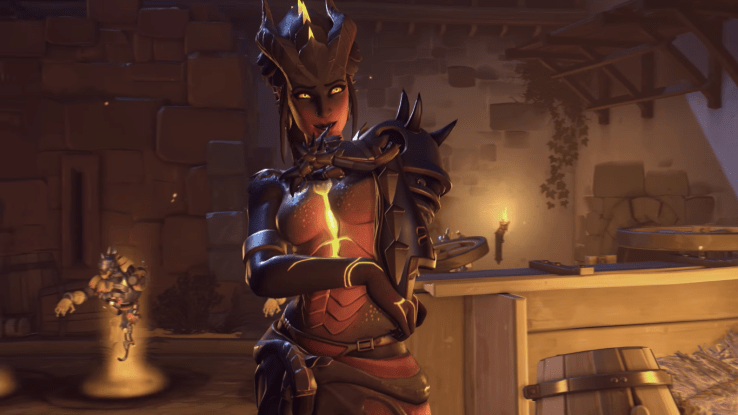 Symmetra's 2017 Halloween skin. Spooky!