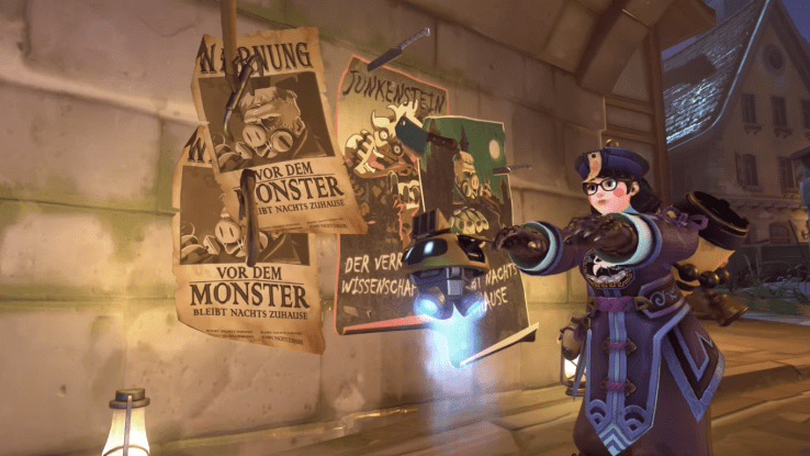 Mei's 2017 Halloween skin. Cute, but I'm not sure what it's supposed to be.