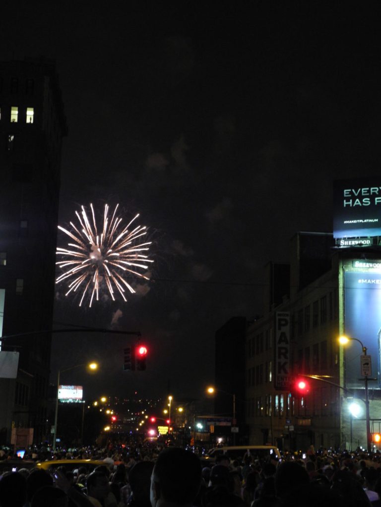 View of fireworks from 34th Street and 10th Avenue 2