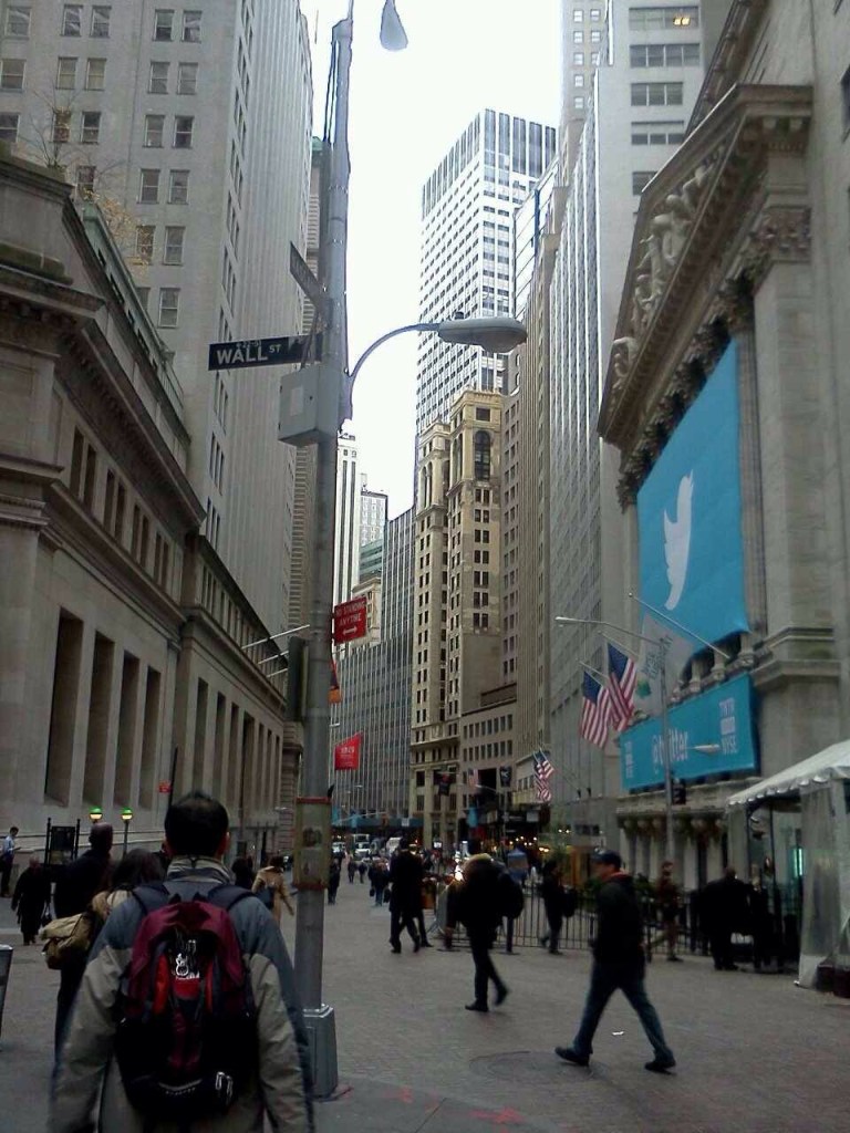 Twitter Banner on NYSE for IPO