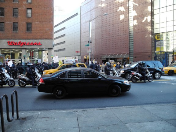 Unmarked police car.