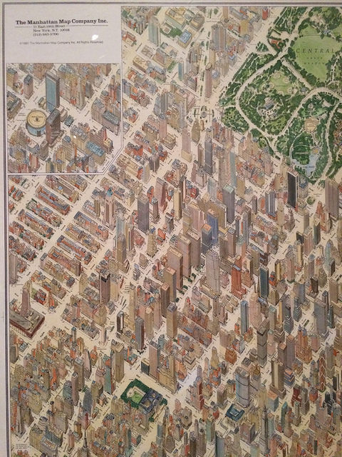 A 1985 map of Manhattan, by The Manhattan Map Company Inc. 