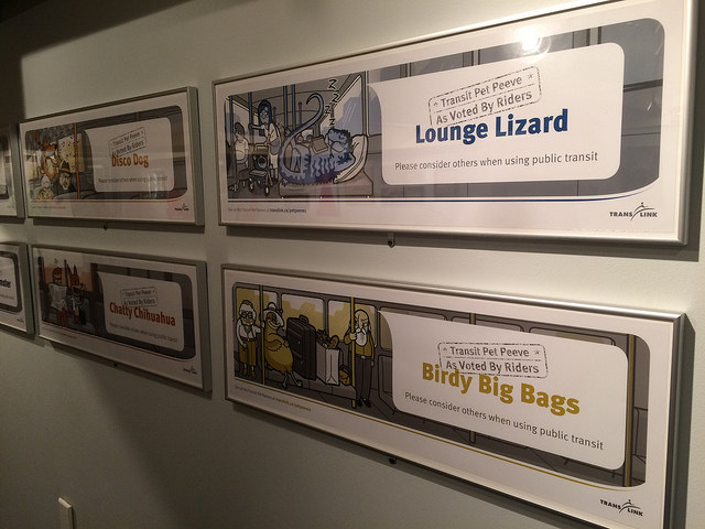 More signage meant to regular passenger behavior.