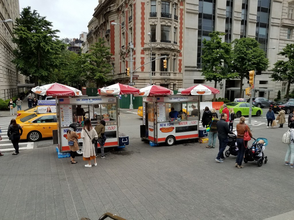 The SN. John K. Morris and Sgt. David Gonzalez Veterans Hot Dog Stands at the Met
