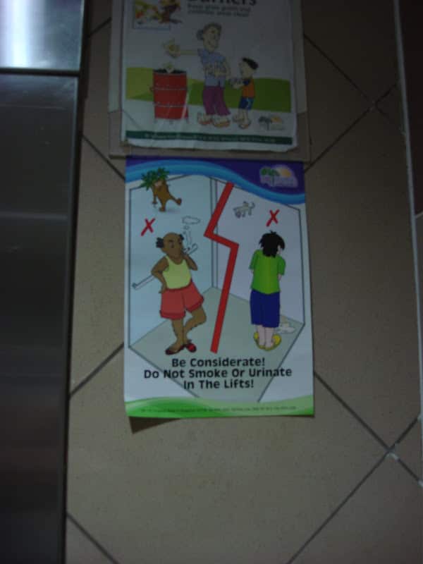 Don't Pee in the Lift