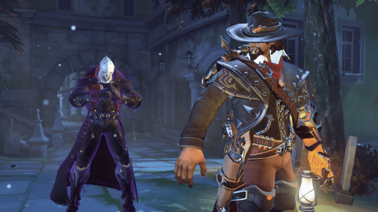 Reaper's and McCree's 2017 Halloween skins. I'm not too fond of Reaper's. The head makes me think of a dick for some reason.