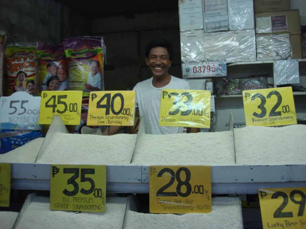 Man selling rice in Antipolo