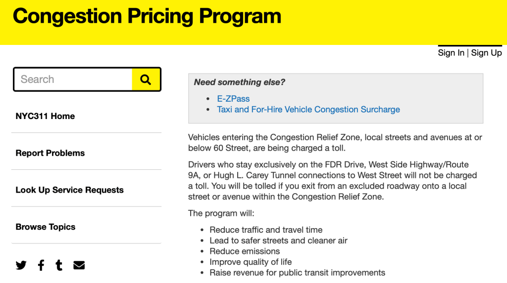 Actual experience with NYC’s congestion relief zone tolls, a pro and a major&nbsp;con